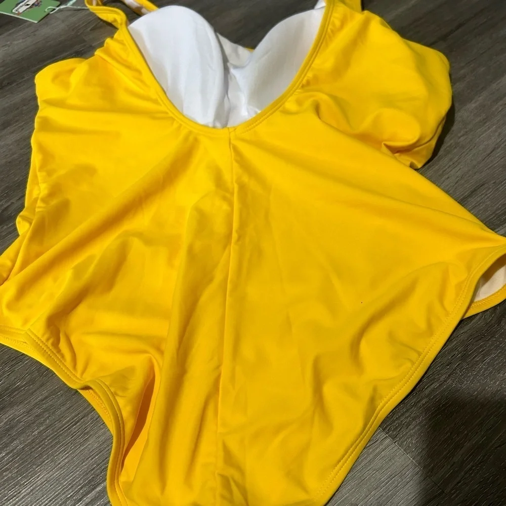 Fila Yellow Women's One‎ Piece Swimsuit